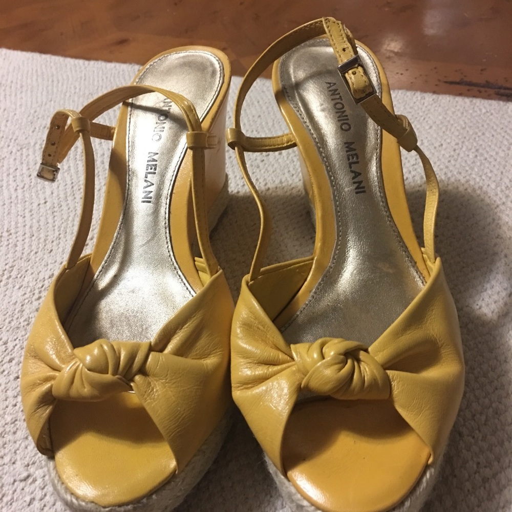 Antonio Melani Yellow/Mustard Wedges